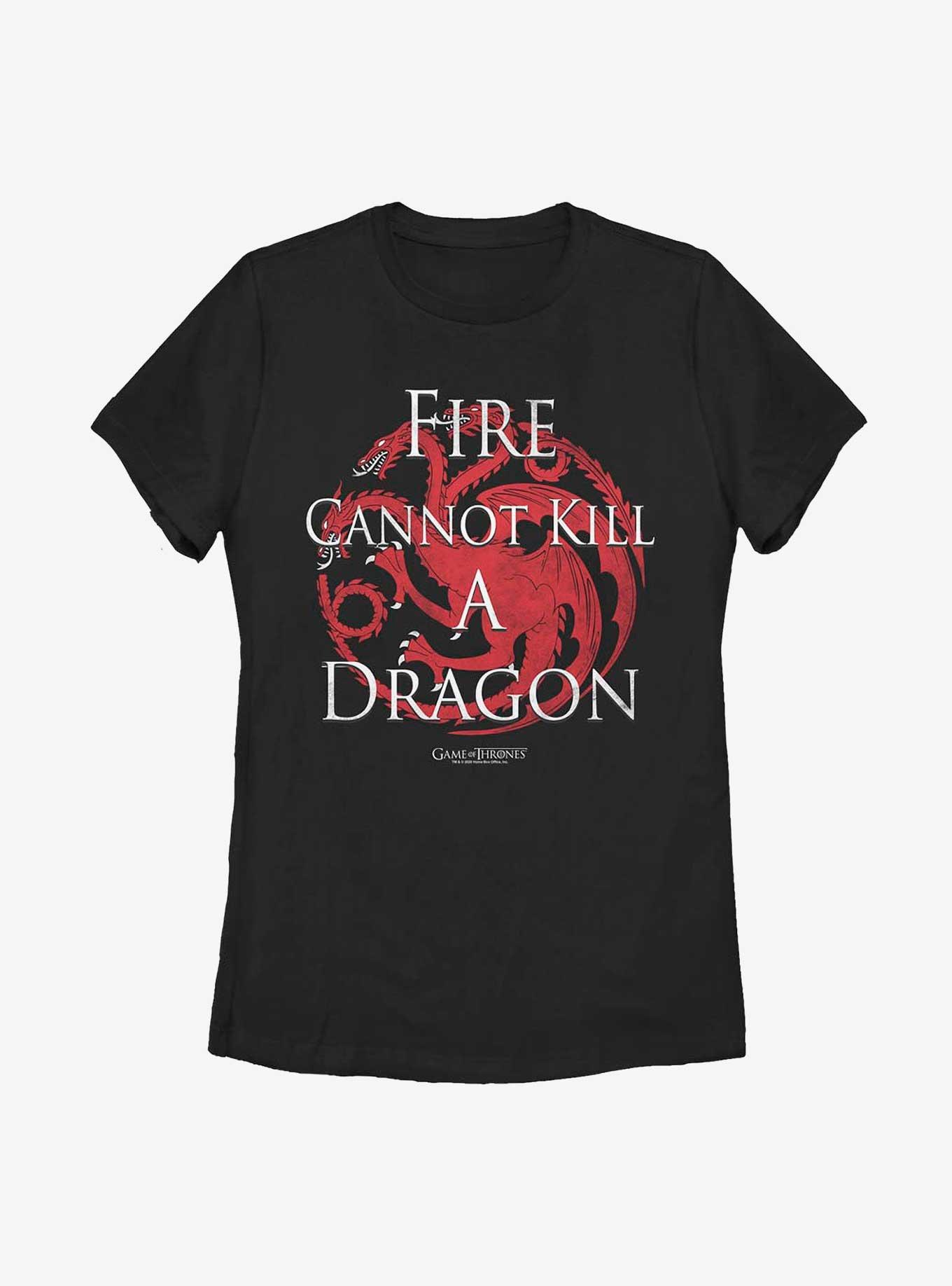 Game Of Thrones Fire Cannot Kill A Dragon Womens T-Shirt, , hi-res
