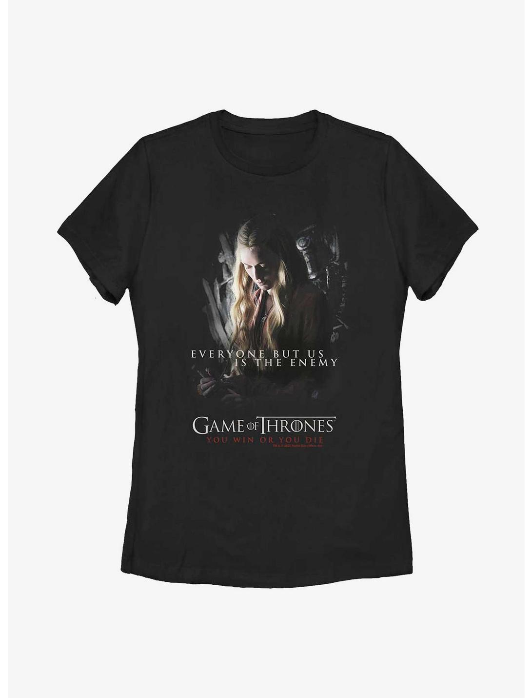 Game Of Thrones Cersei Lannister Womens T-Shirt, BLACK, hi-res