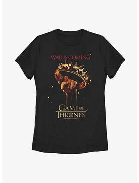 Game Of Thrones Raised Crown War Is Coming Womens T-Shirt, , hi-res