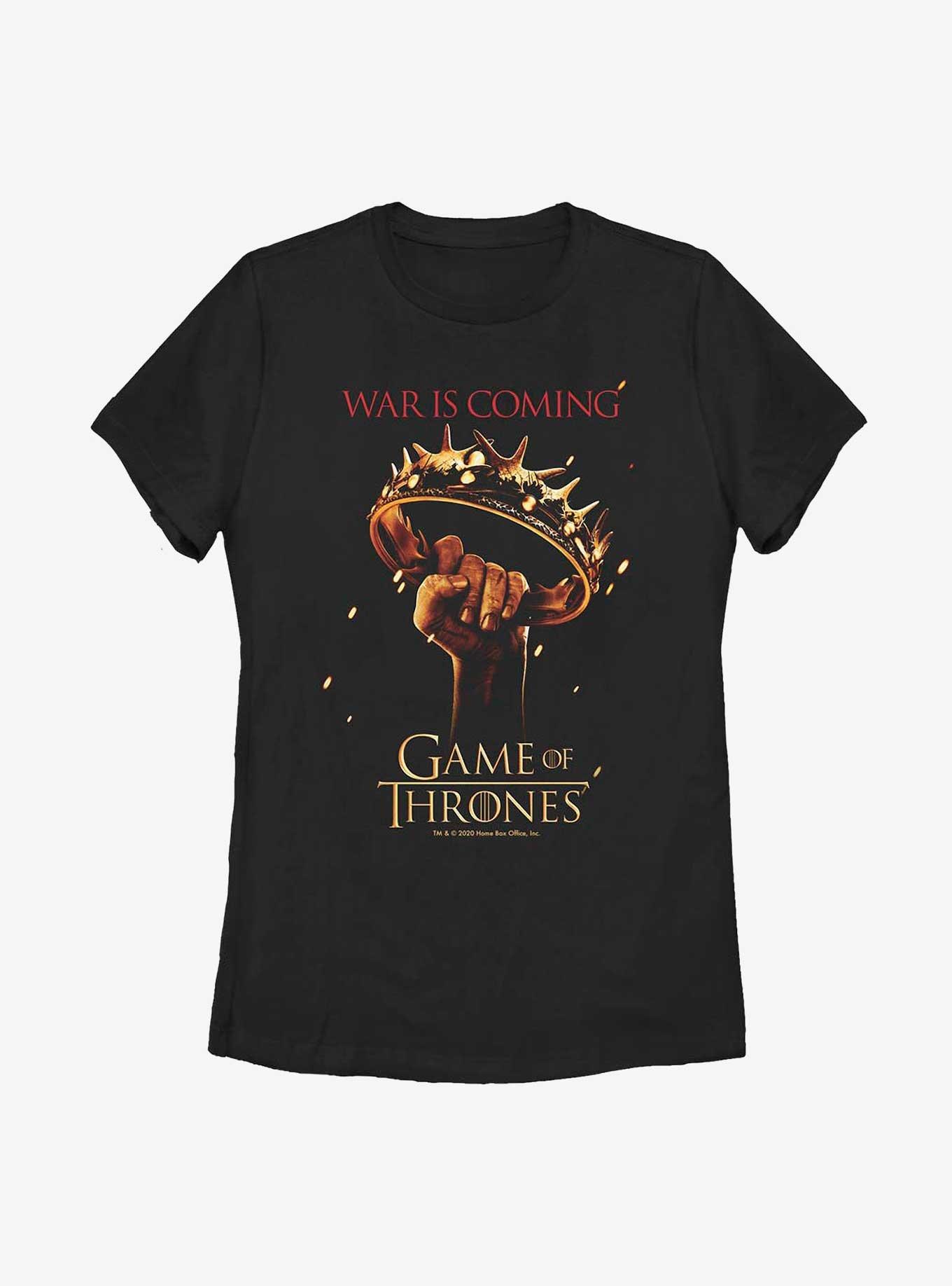 Game Of Thrones Raised Crown War Is Coming Womens T-Shirt, , hi-res
