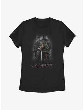 Game Of Thrones Ned Stark Iron Throne Womens T-Shirt, , hi-res