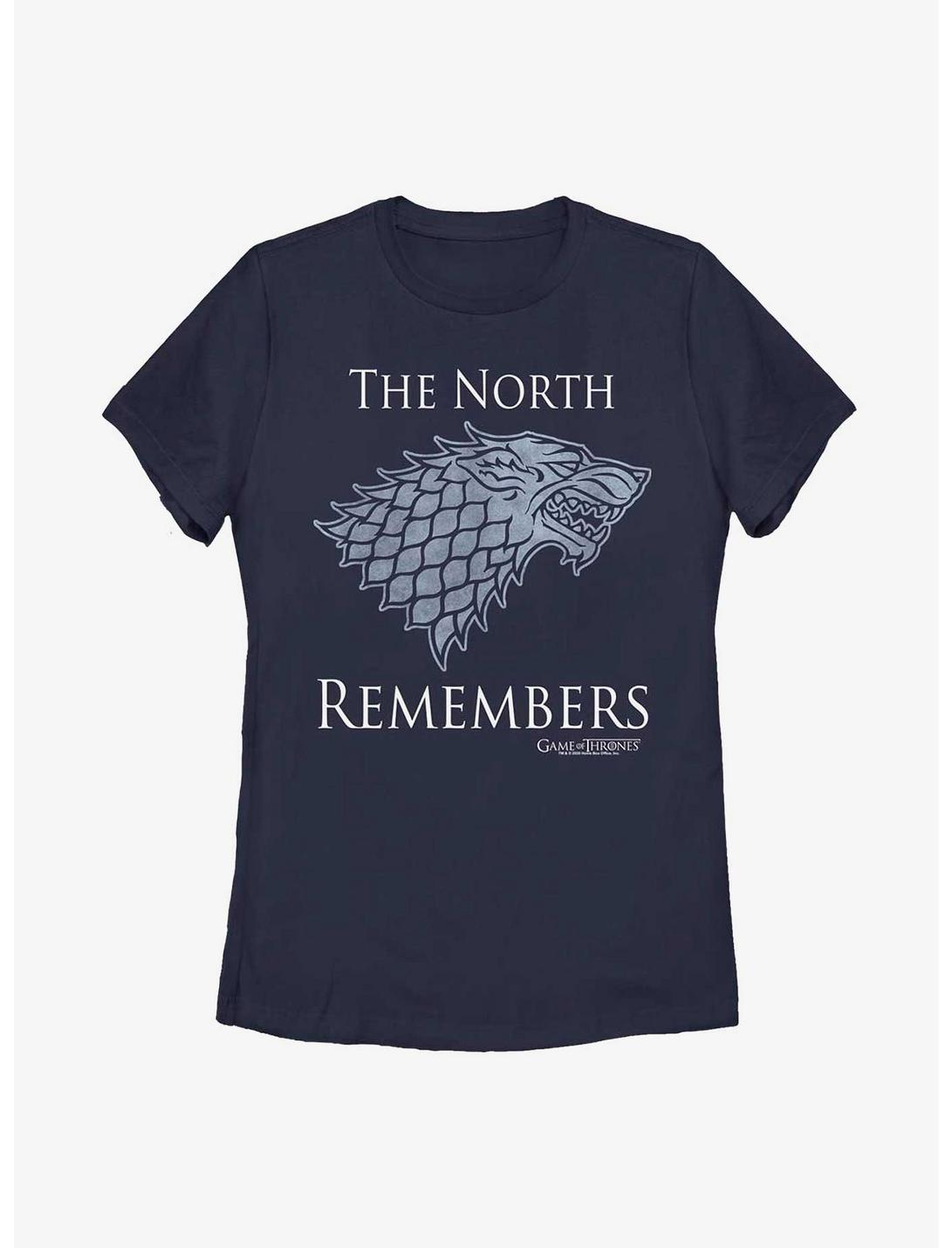 Game Of Thrones The North Remembers Womens T-Shirt, NAVY, hi-res