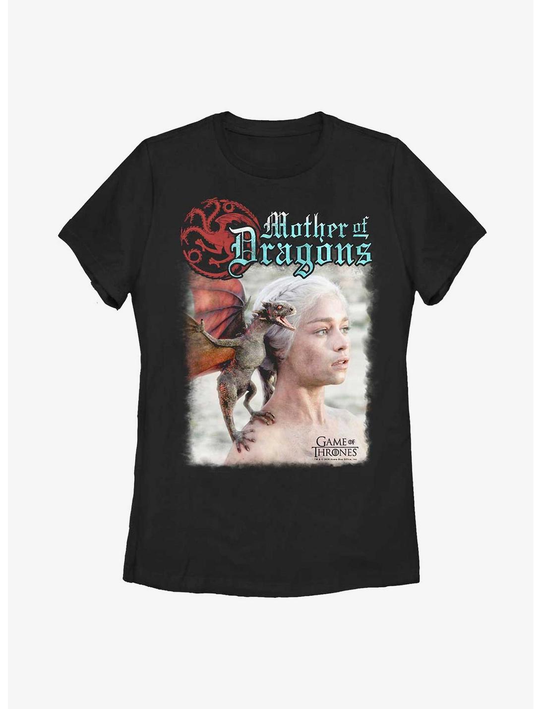 Game Of Thrones Daenerys Targaryen Mother Of Dragons Womens T-Shirt, BLACK, hi-res