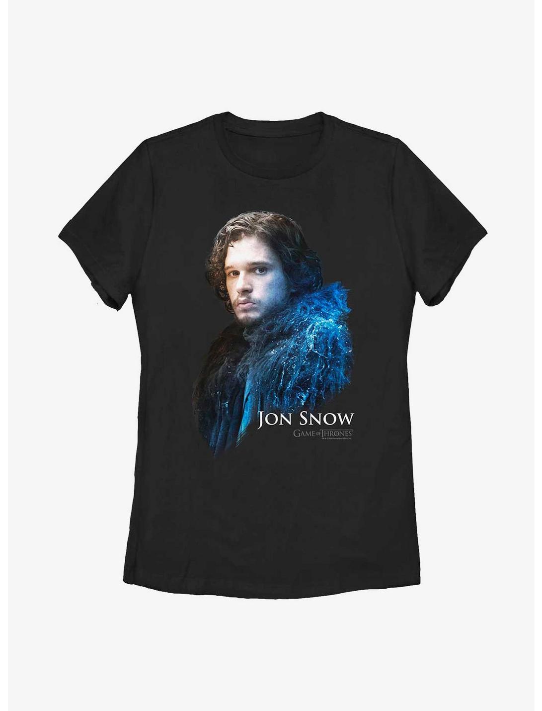 Game Of Thrones Jon Snow Womens T-Shirt, BLACK, hi-res