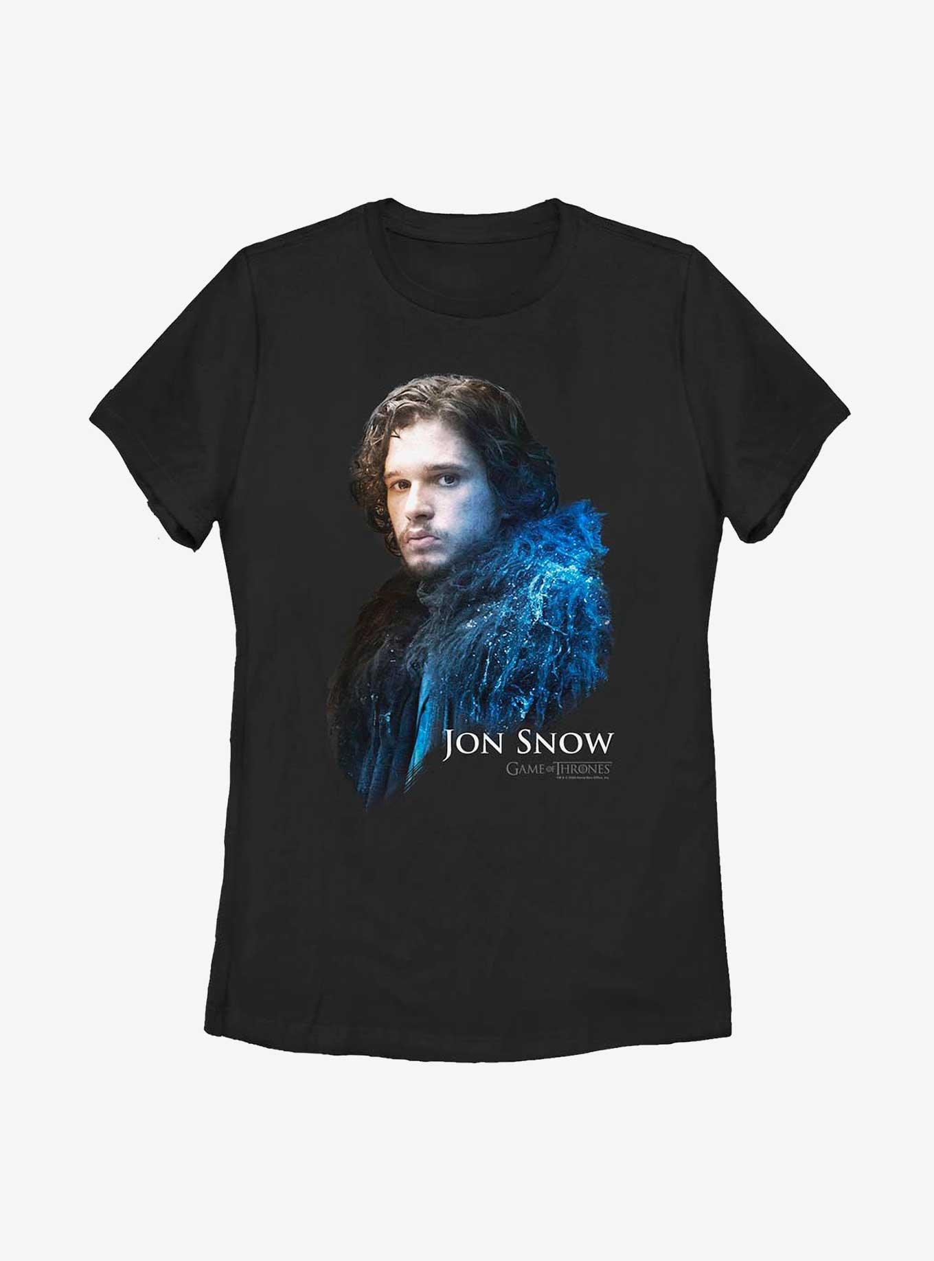 Game Of Thrones Jon Snow Womens T-Shirt, BLACK, hi-res