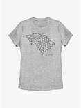 Game Of Thrones House Stark Emblem Womens T-Shirt, ATH HTR, hi-res