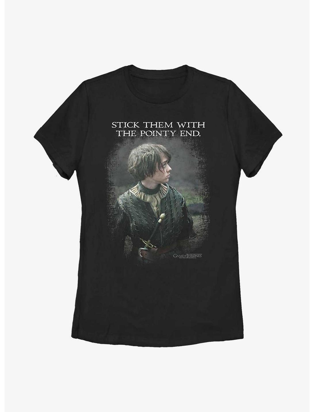 Game Of Thrones Stick Them Womens T-Shirt, BLACK, hi-res