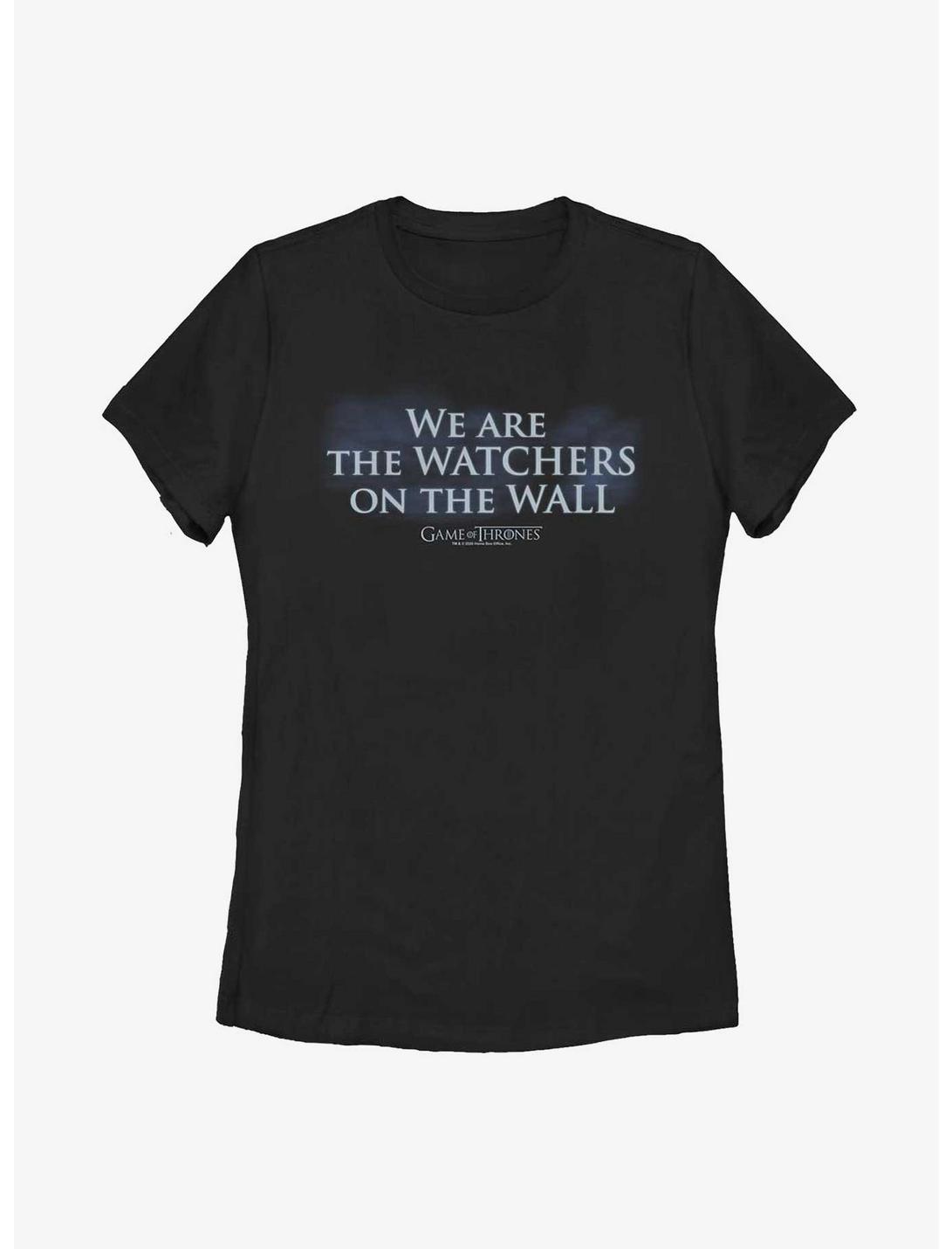 Game Of Thrones Watchers On The Wall Womens T-Shirt, BLACK, hi-res