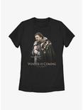 Game Of Thrones Ned Stark Brace Winter Is Coming Womens T-Shirt, BLACK, hi-res