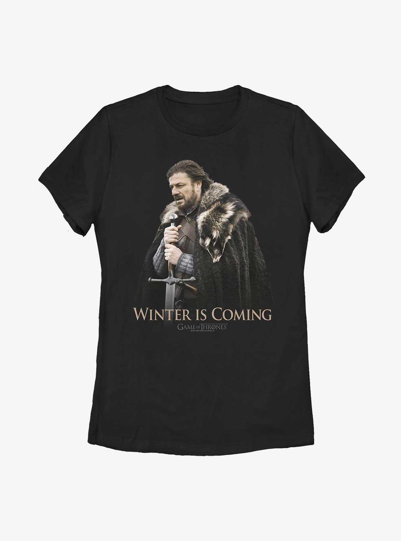Game Of Thrones Ned Stark Brace Winter Is Coming Womens T-Shirt, , hi-res