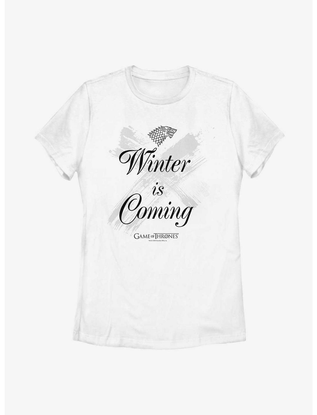 Game Of Thrones Winter Is Coming Splash Womens T-Shirt, WHITE, hi-res