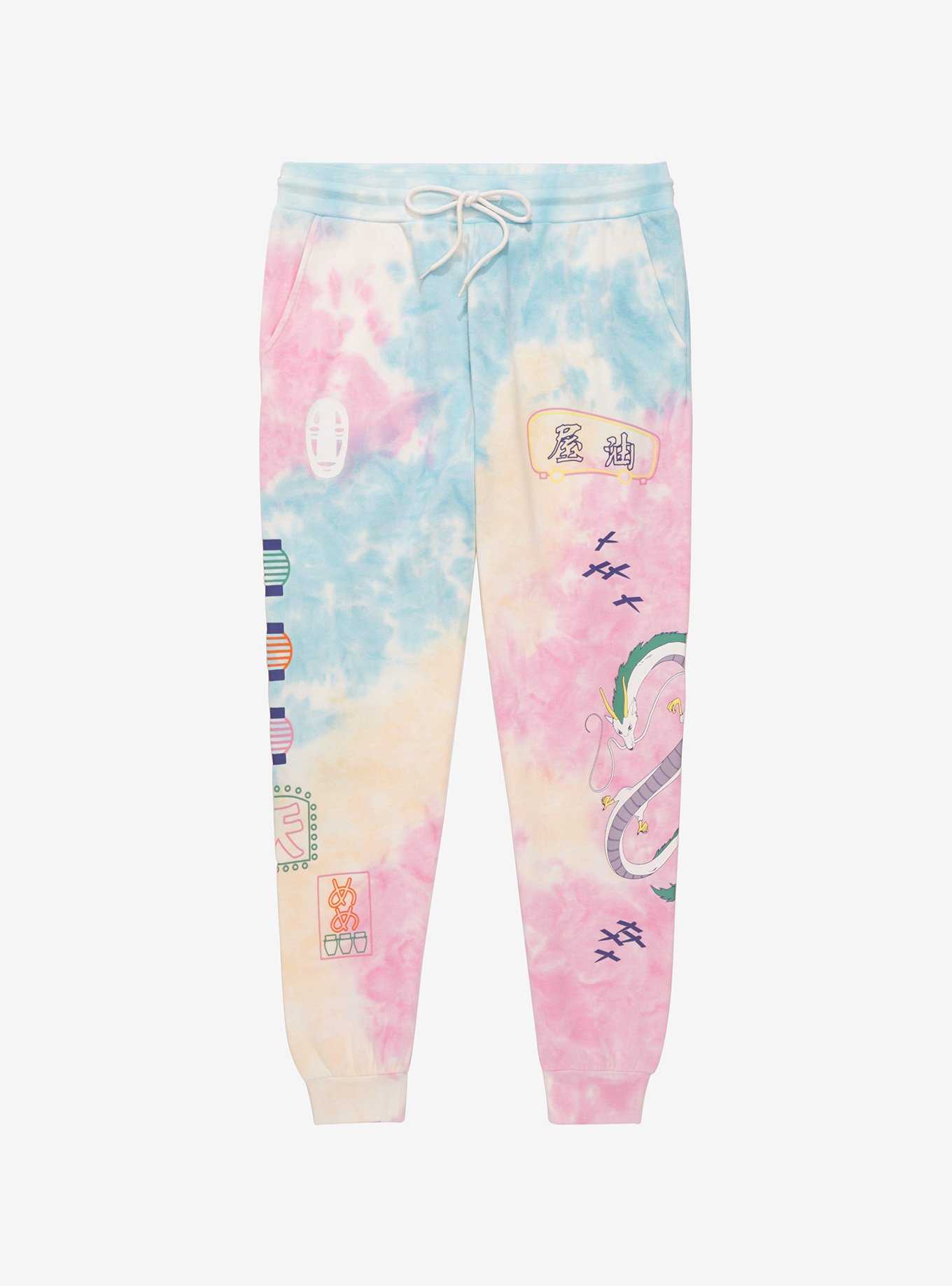 Studio Ghibli Spirited Away Icons Tie-Dye Joggers - BoxLunch Exclusive, , hi-res