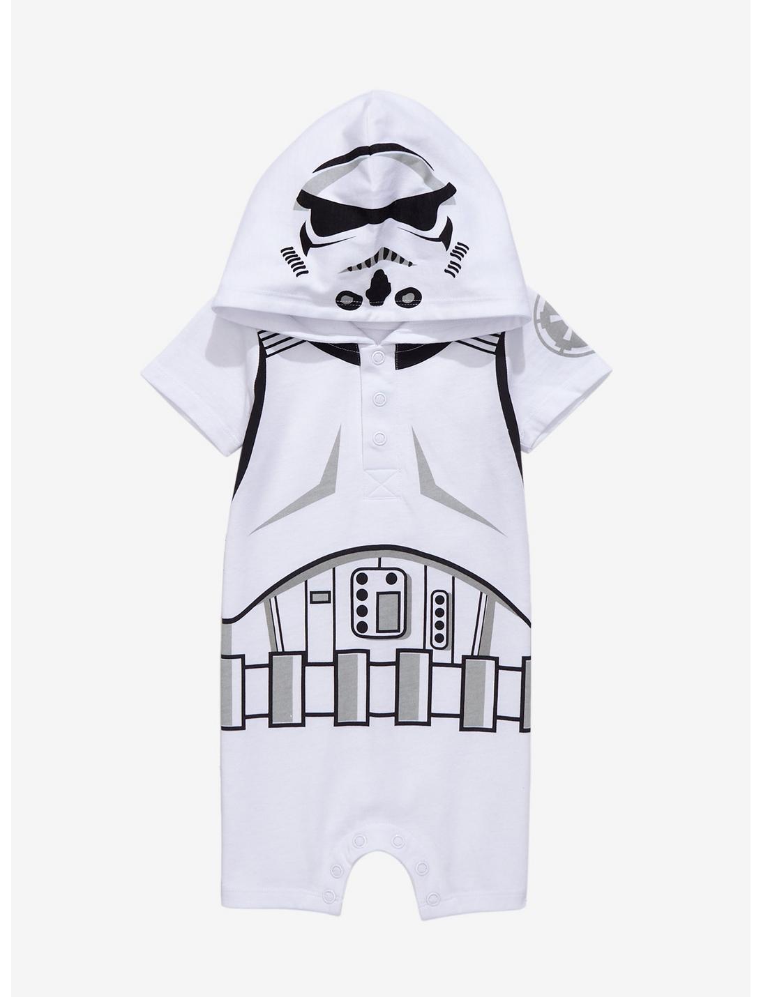 Star Wars Stormtrooper Armor Infant One-Piece - BoxLunch Exclusive, BRIGHT WHITE, hi-res