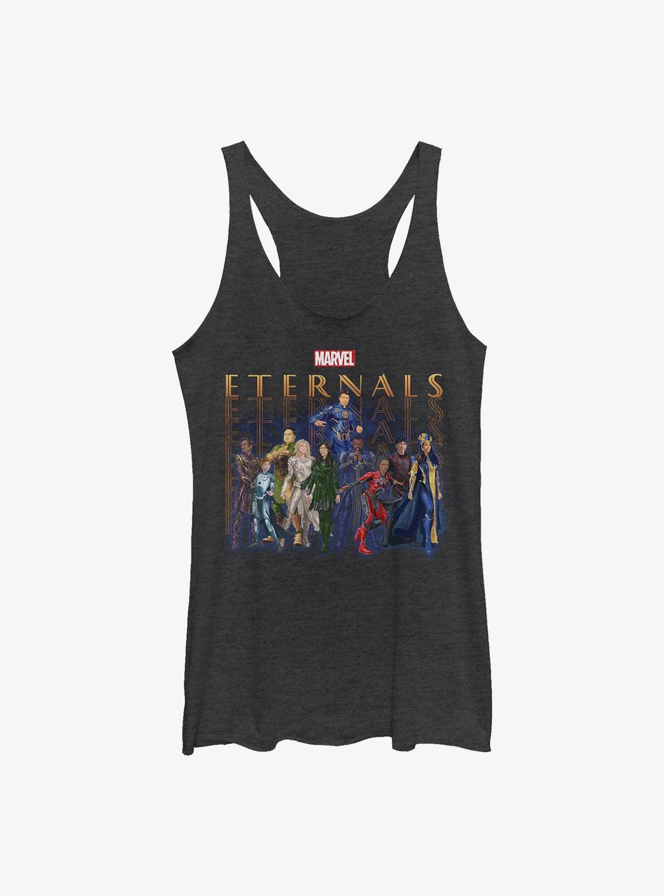 Marvel Eternals Group Repeating Girls Tank, BLK HTR, hi-res