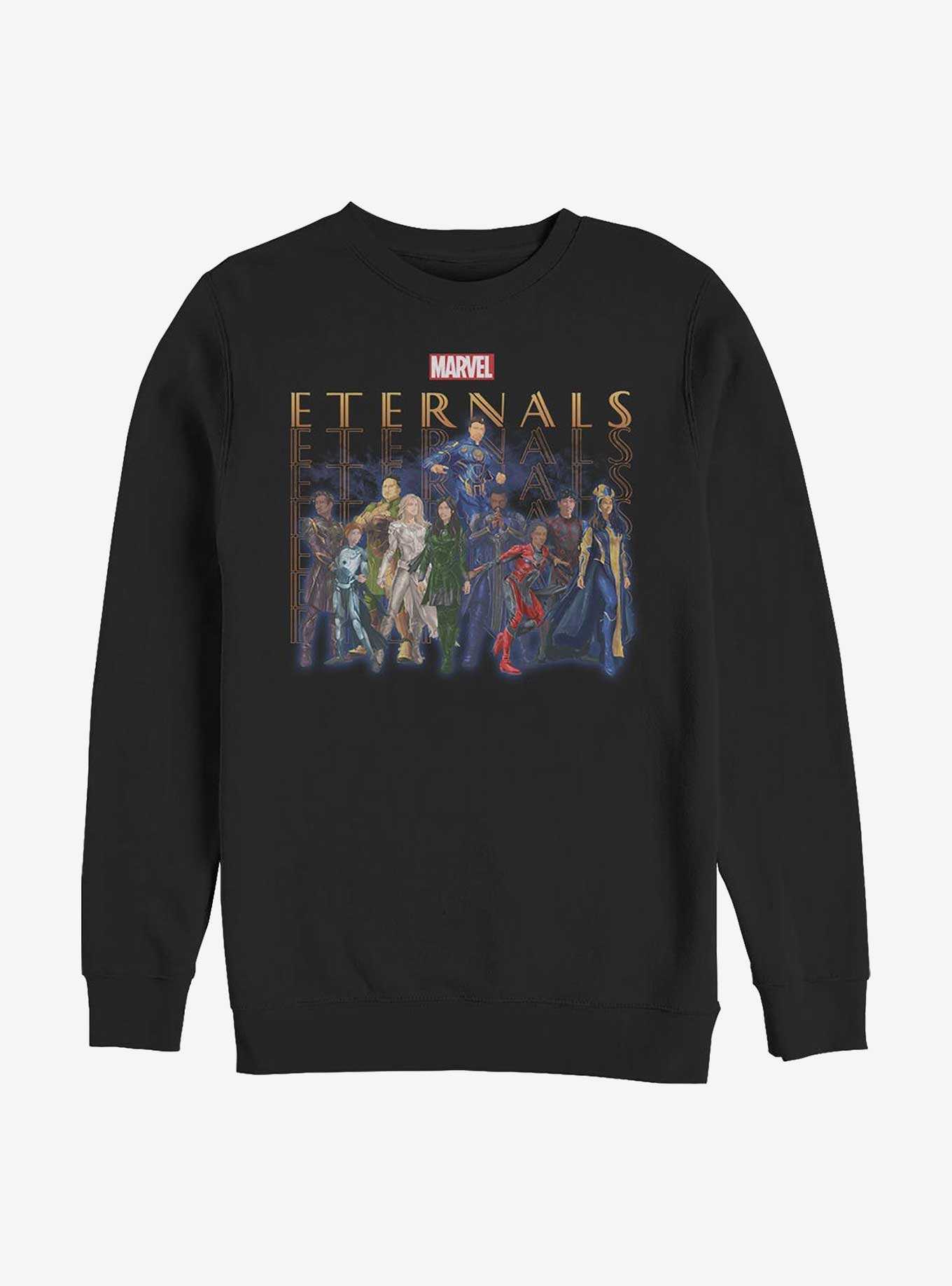 Marvel Eternals Group Repeating Crew Sweatshirt, , hi-res
