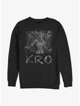 Marvel Eternals Filled Logo Kro Crew Sweatshirt, BLACK, hi-res