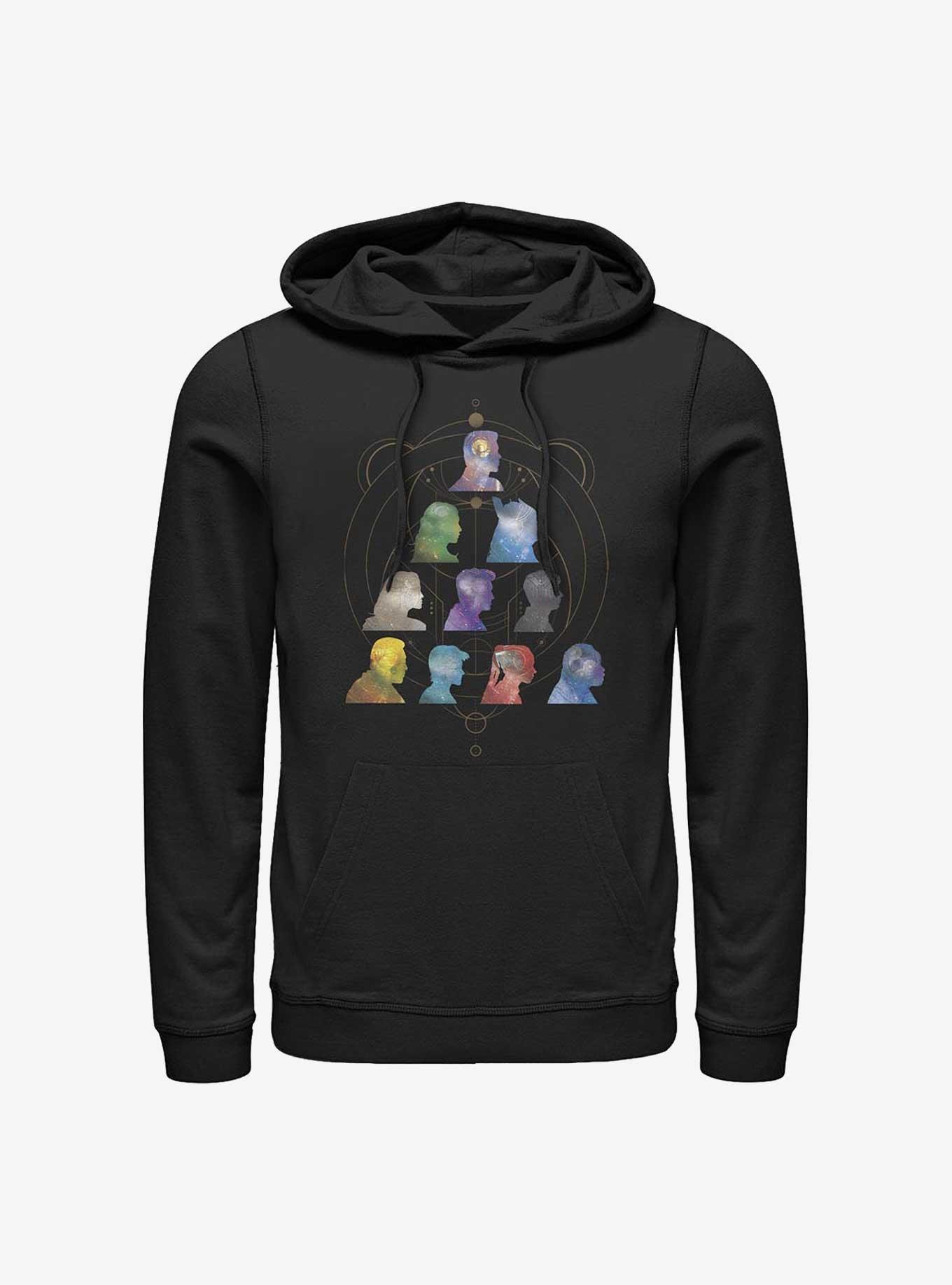 Marvel Eternals Silhouette Galaxy Heads Hoodie, , hi-res