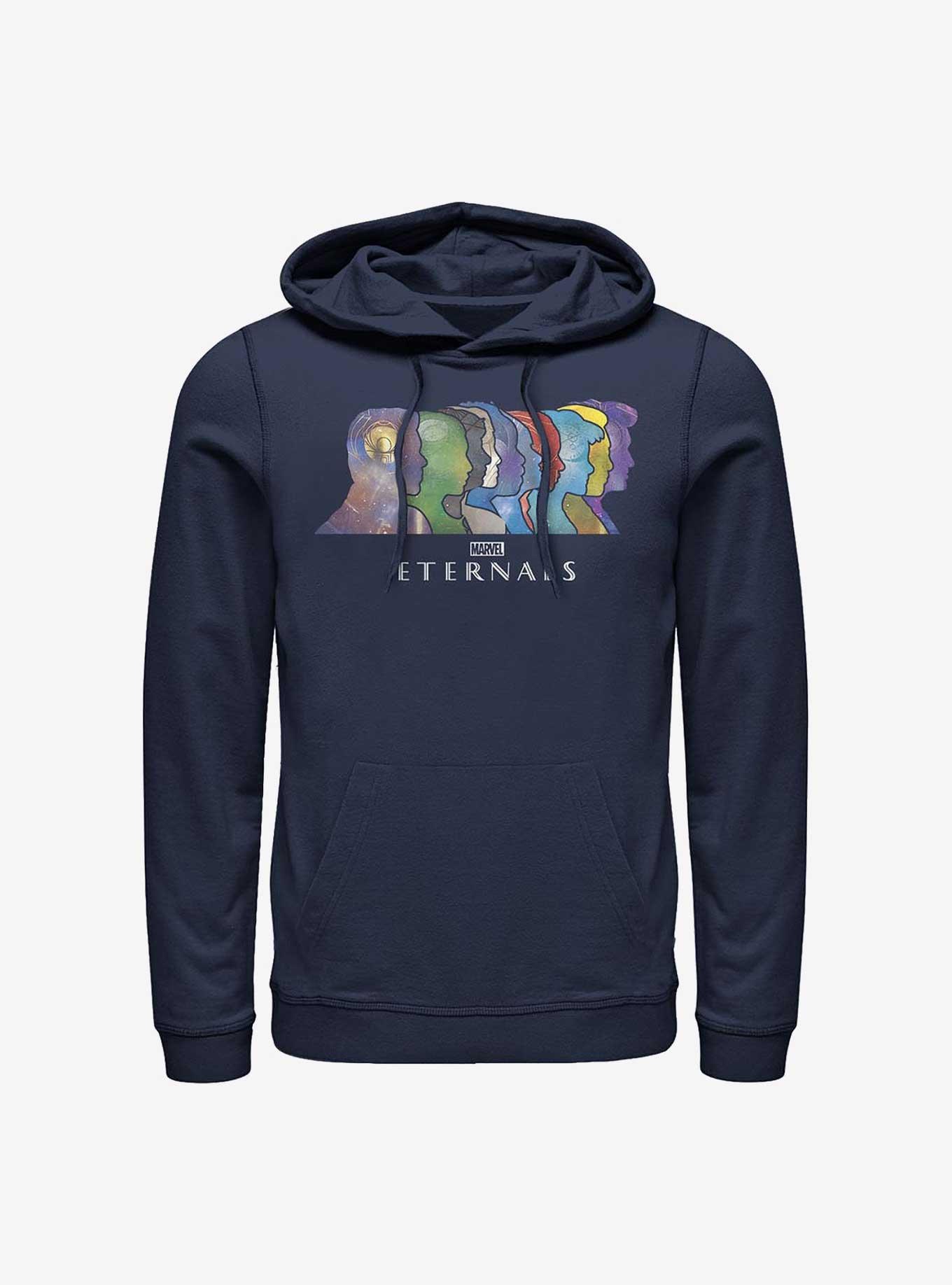 Marvel Eternals Silhouette Heads Hoodie, NAVY, hi-res