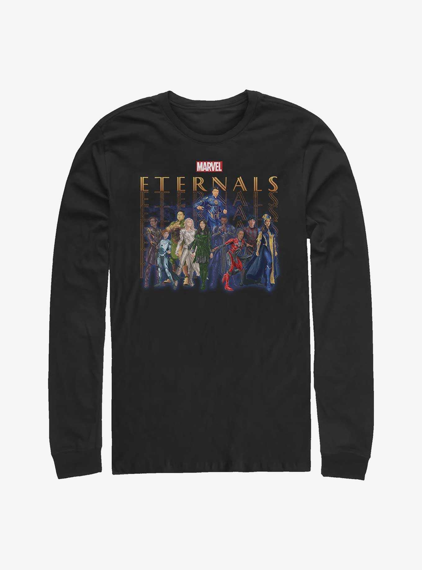 Marvel Eternals Group Repeating Long-Sleeve T-Shirt, , hi-res