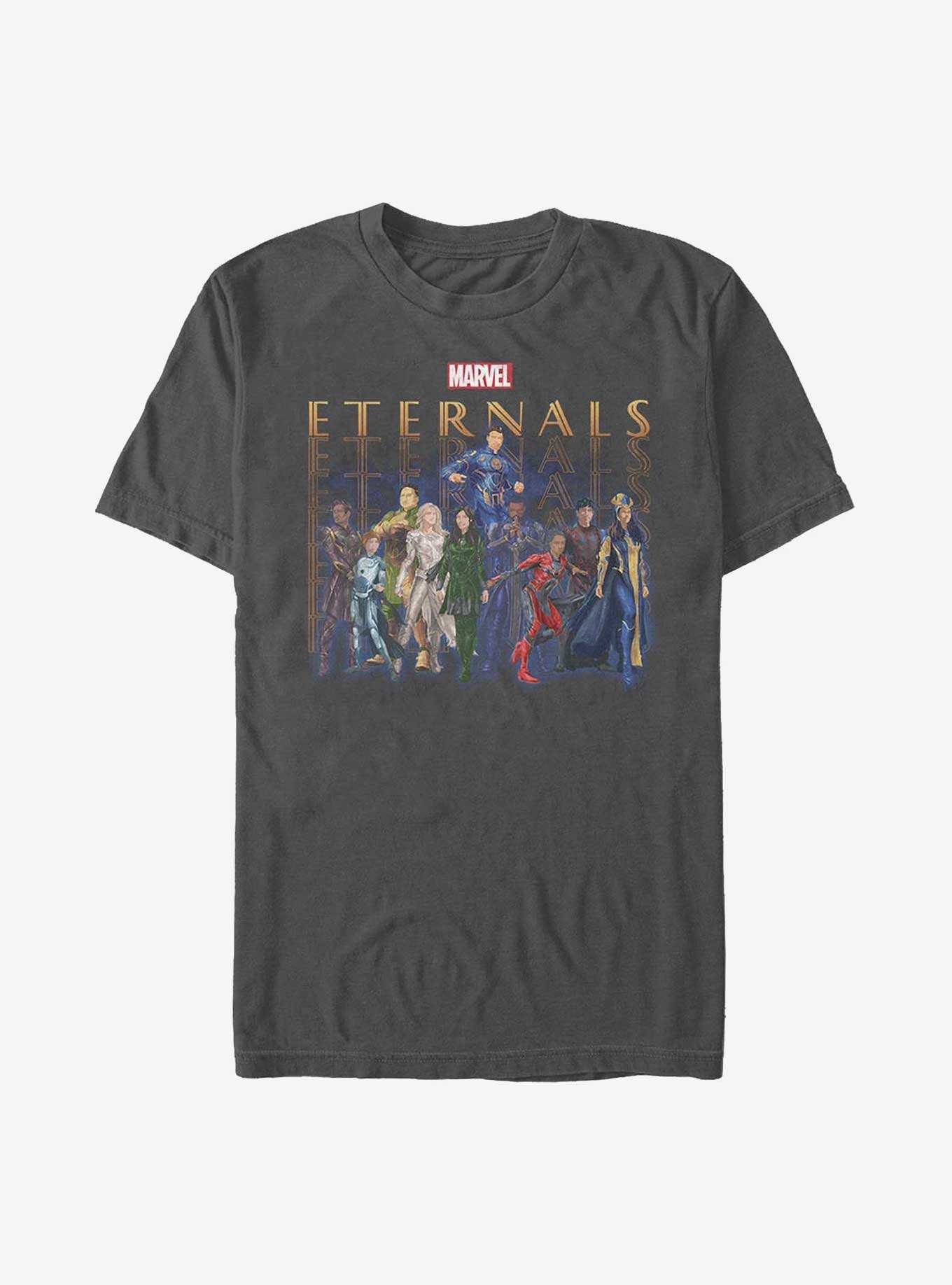 Marvel Eternals Eternals Group Repeating T-Shirt, CHARCOAL, hi-res