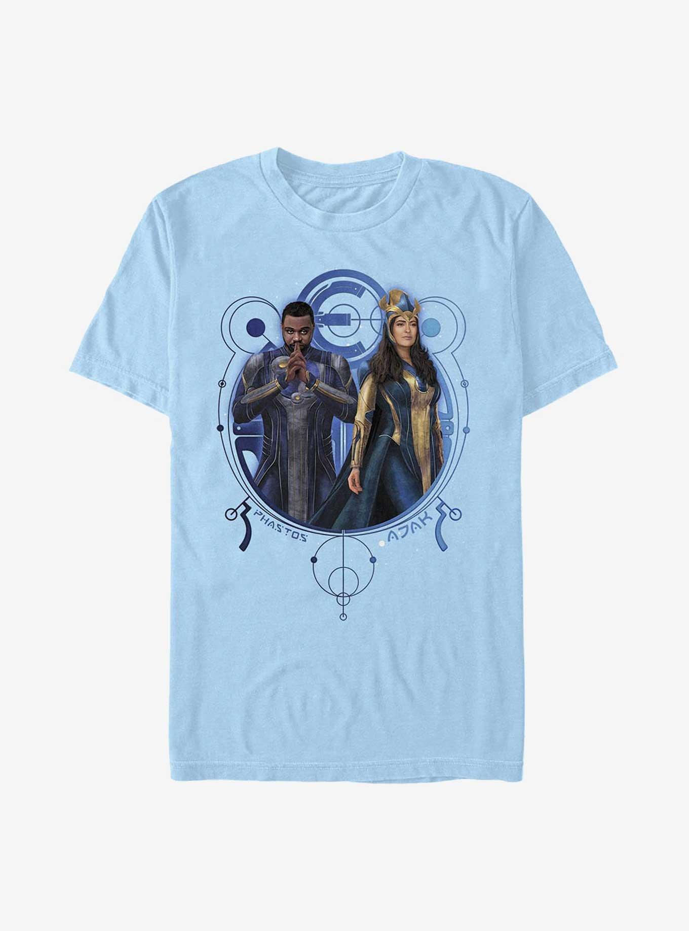 Marvel Eternals Phastos And Ajak Duo T-Shirt, LT BLUE, hi-res