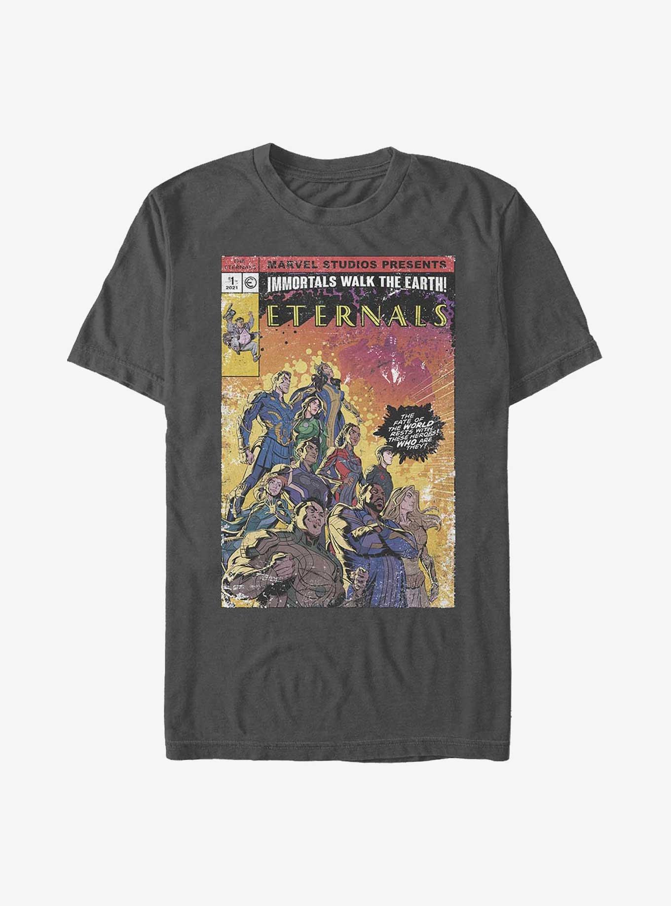 Marvel Eternals Vintage Style Comic Cover T-Shirt, , hi-res