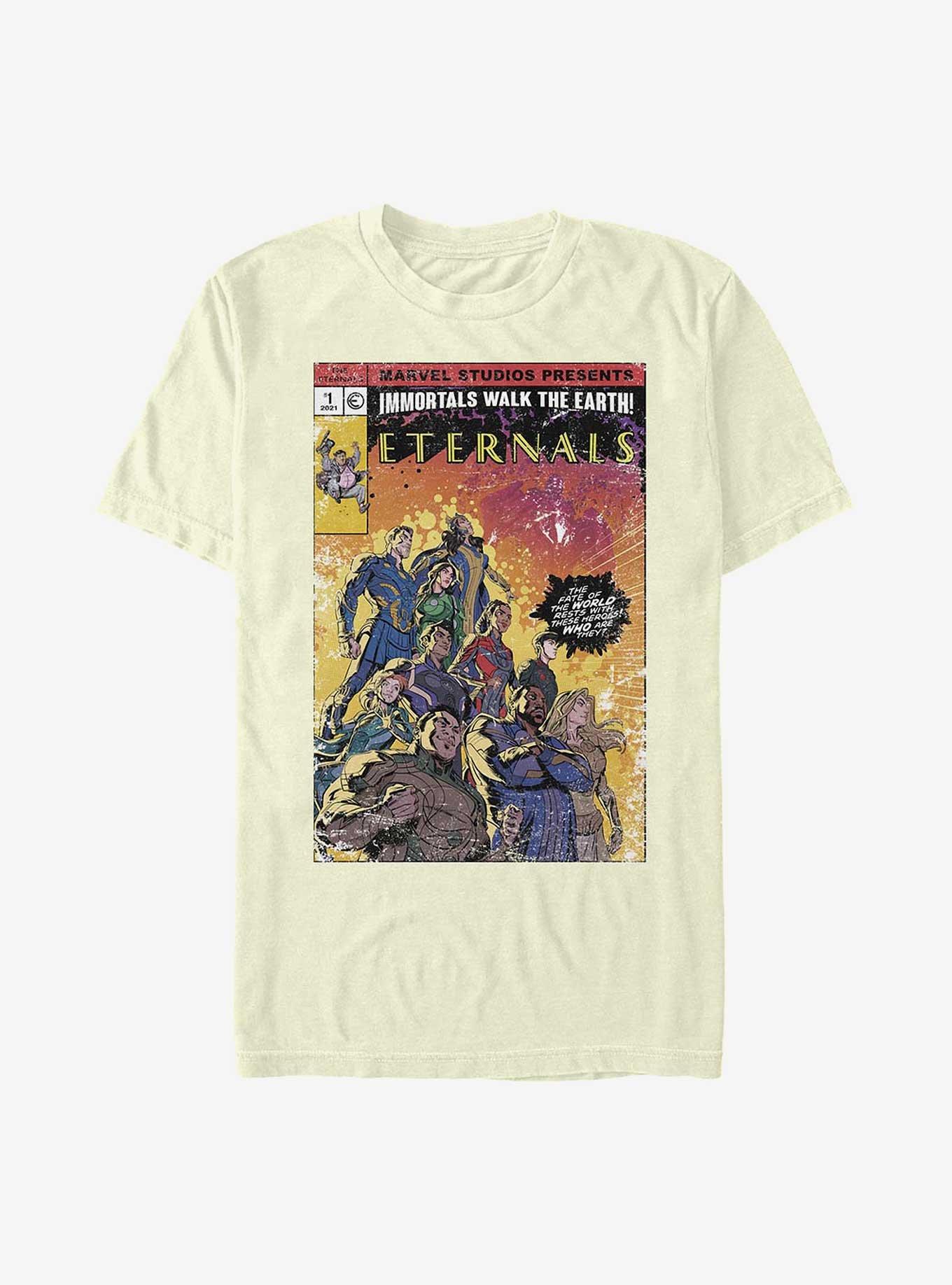 Marvel Eternals Vintage Style Comic Cover T-Shirt, , hi-res