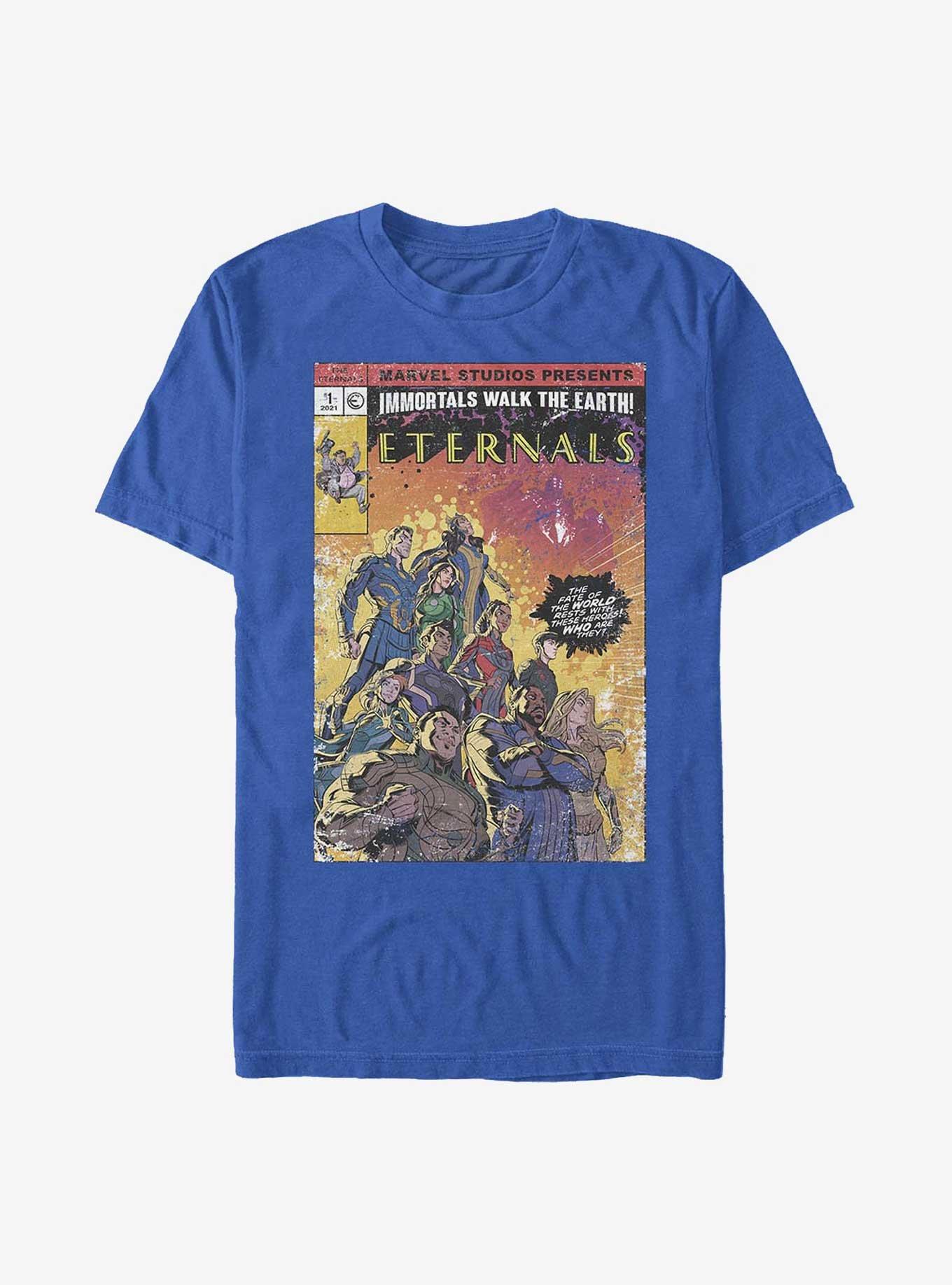 Marvel Eternals Vintage Style Comic Cover T-Shirt, , hi-res