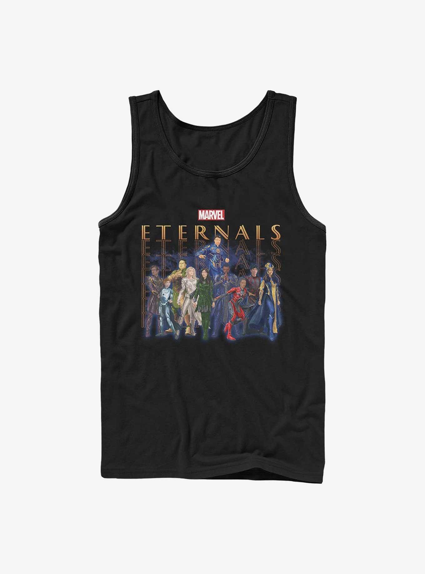 Marvel Eternals Group Repeating Tank, BLACK, hi-res