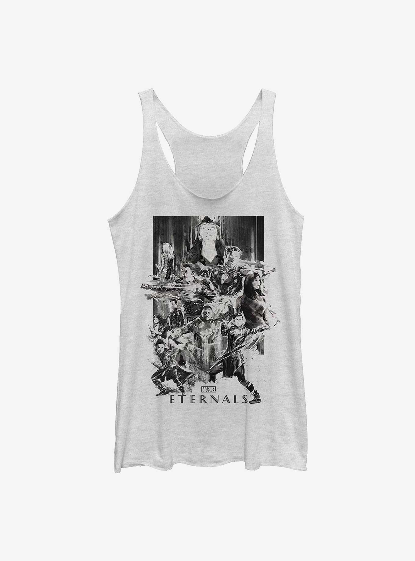 Marvel Eternals Paint Splattered Girls Tank, WHITE HTR, hi-res