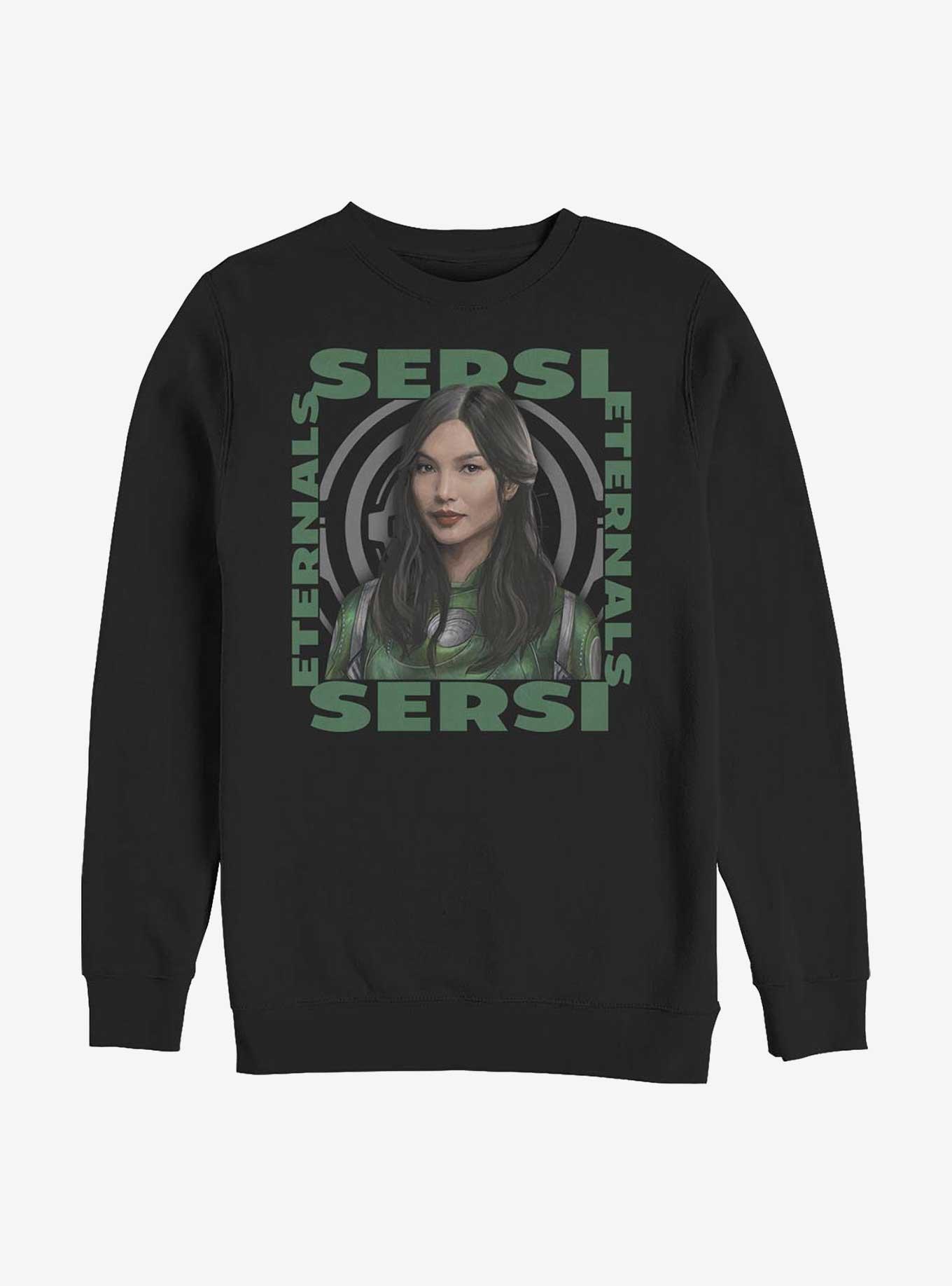 Marvel Eternals Sersi Hero Box Crew Sweatshirt, BLACK, hi-res