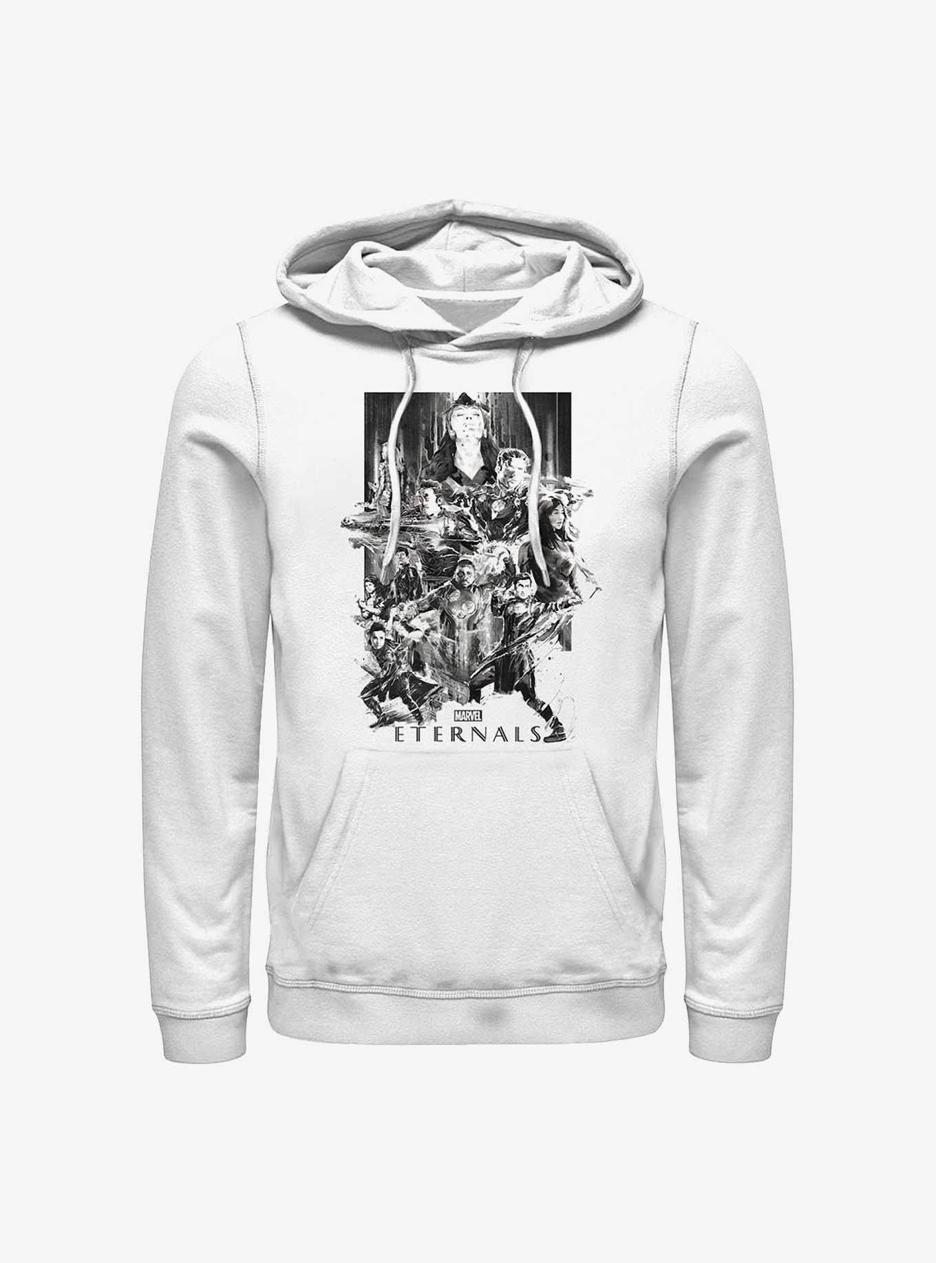 Marvel Eternals Paint Splattered Hoodie, WHITE, hi-res