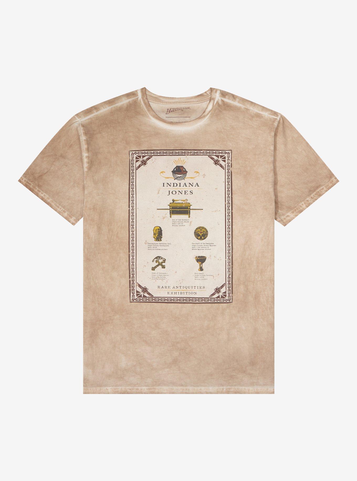 Indiana Jones Rare Artifacts Poster T-Shirt - BoxLunch Exclusive, TANBEIGE, hi-res