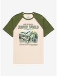 Jurassic World How to Survive Jurassic World Raglan T-Shirt - BoxLunch Exclusive, TAN/BEIGE, hi-res