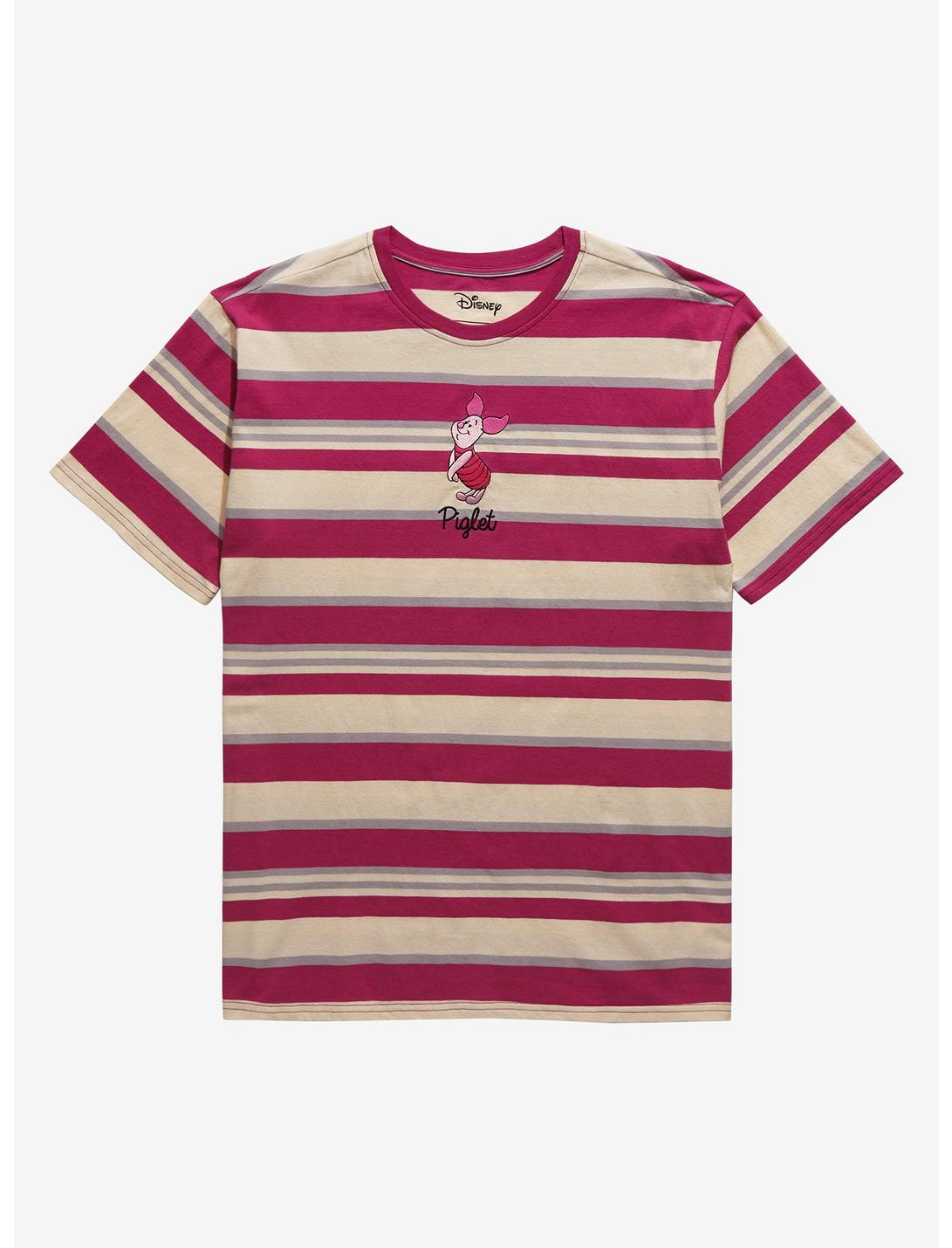 Our Universe Disney Winnie the Pooh Piglet Striped T-Shirt - BoxLunch Exclusive, PINK STRIPE, hi-res