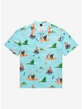Our Universe Disney Moana Scenic Island Woven Button-Up - BoxLunch Exclusive, TEAL, hi-res