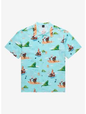 Our Universe Disney Moana Scenic Island Woven Button-Up - BoxLunch Exclusive, , hi-res