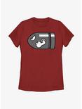 Nintendo Bullet Bill Womens T-Shirt, RED, hi-res