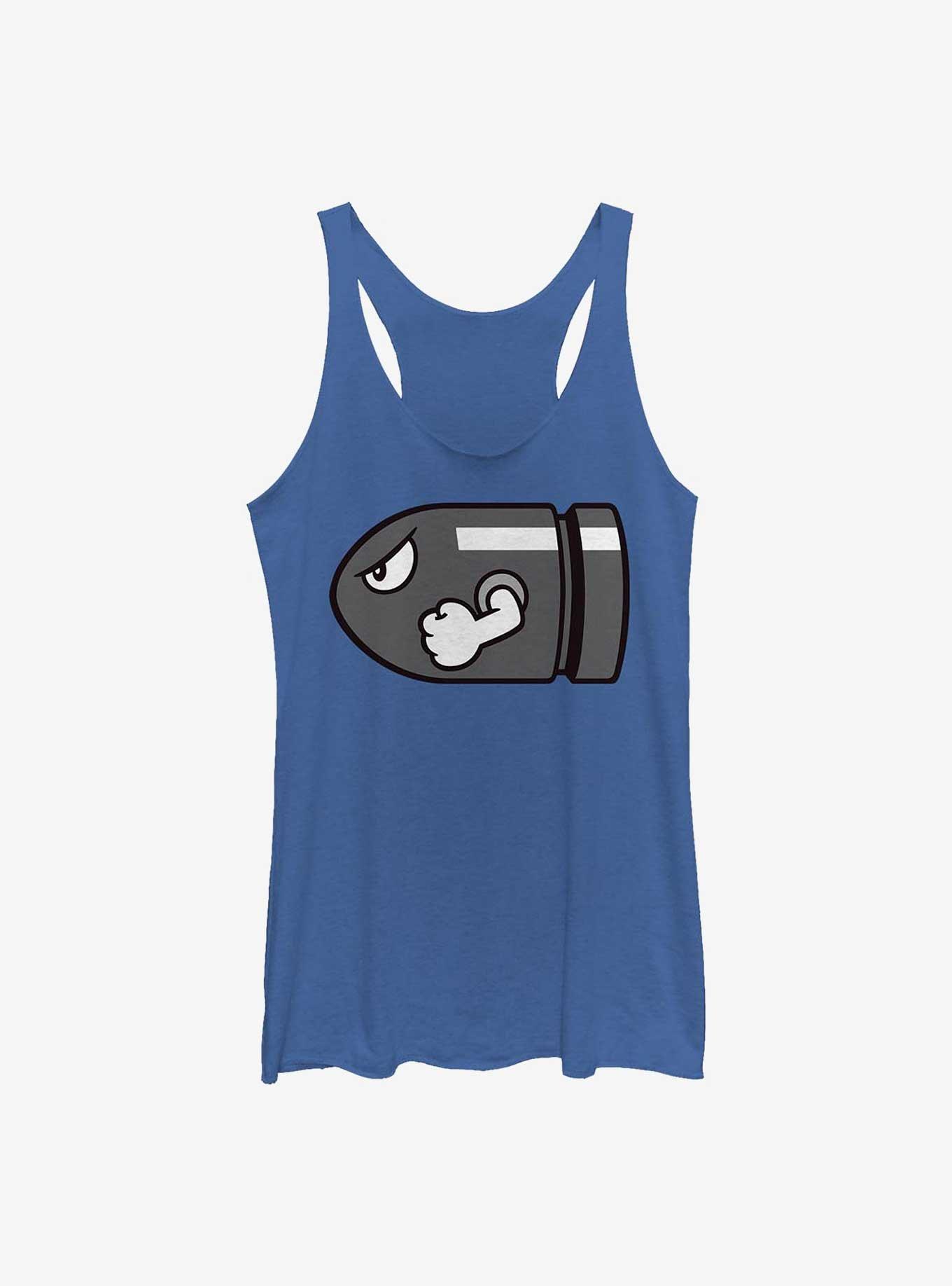Nintendo Bullet Bill Womens Tank Top, ROY HTR, hi-res
