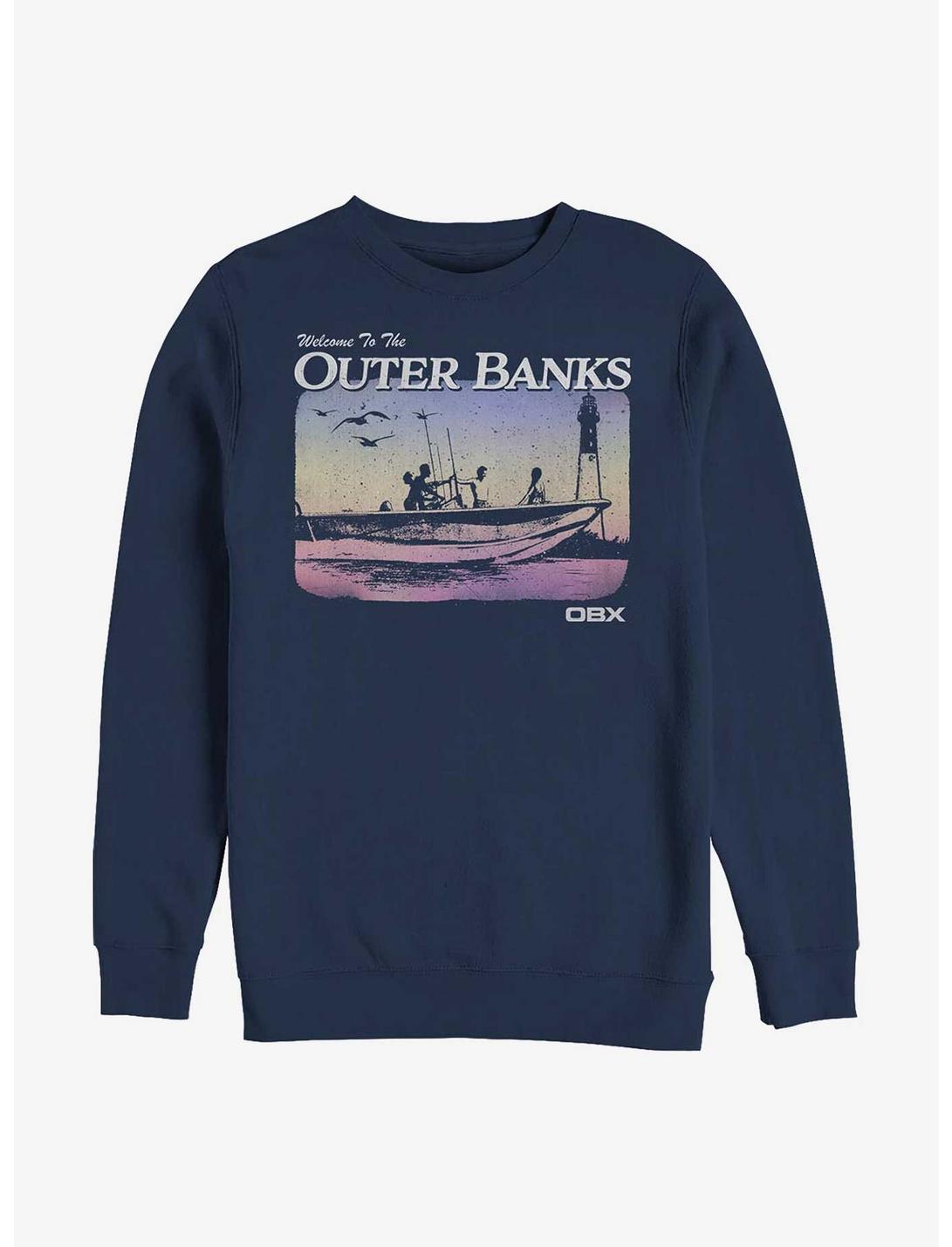 Outer Banks Welcome To Sweatshirt, NAVY, hi-res