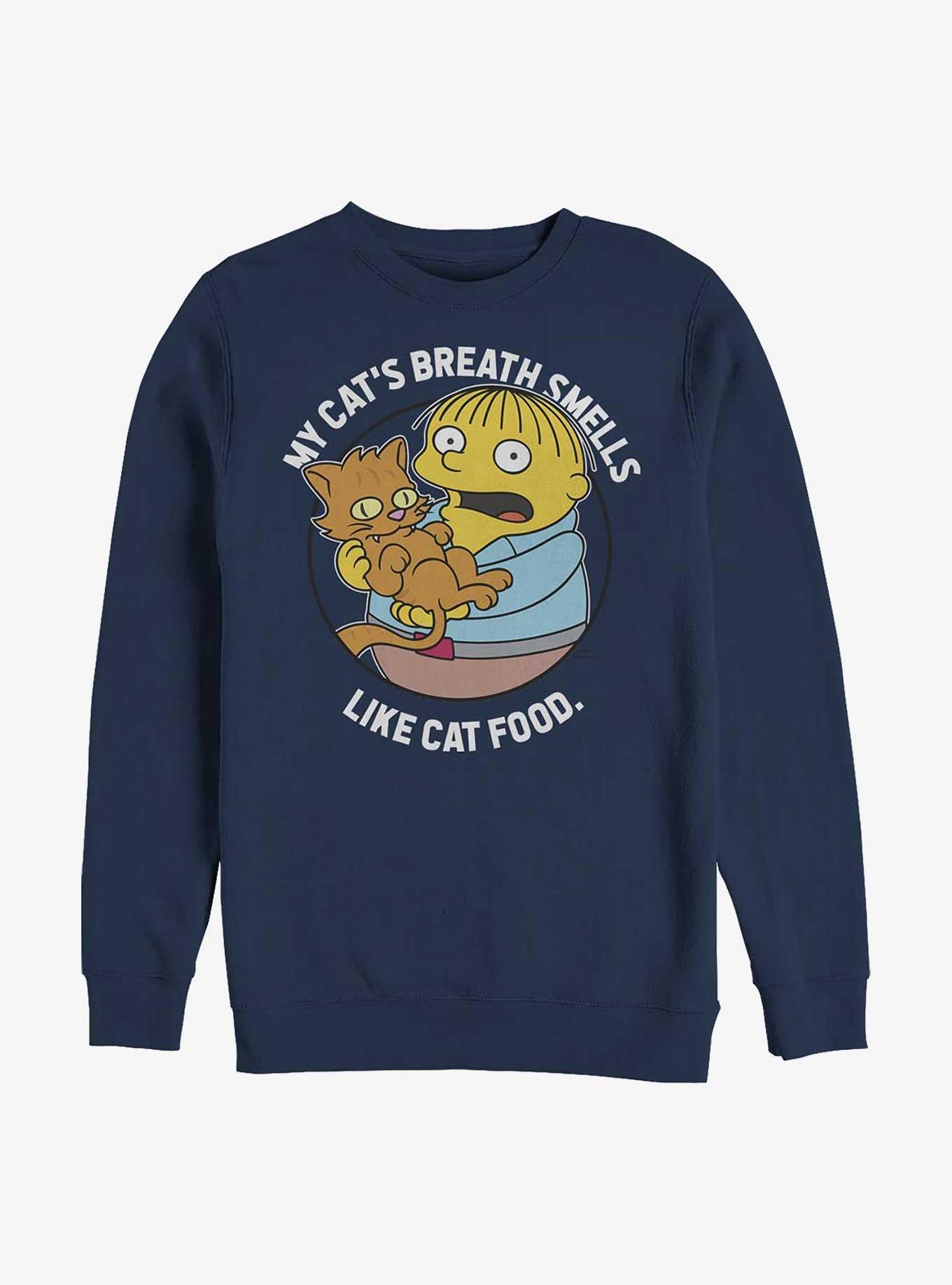 The Simpsons Ralph's Cat Sweatshirt, NAVY, hi-res