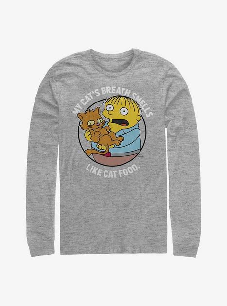 The Simpsons Ralph's Cat Long-Sleeve T-Shirt - GREY | BoxLunch