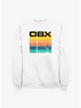 Outer Banks OBX Rainbow Stack Sweatshirt, WHITE, hi-res