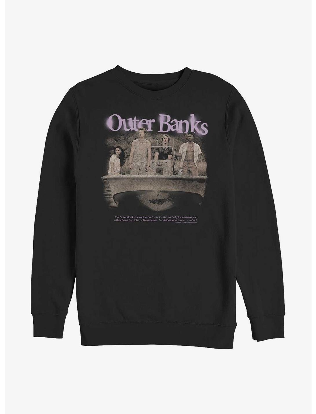 Outer Banks OBX Spraypaint Sweatshirt, BLACK, hi-res