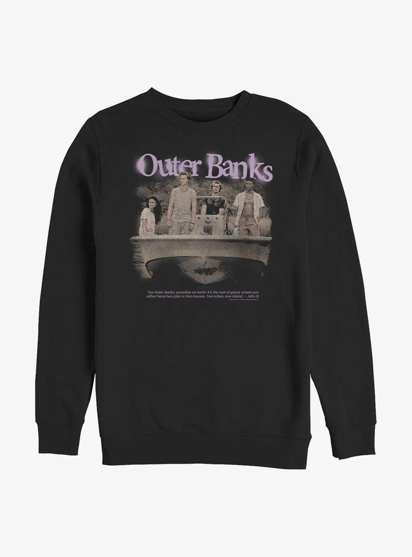 Outer Banks OBX Spraypaint Sweatshirt, BLACK, hi-res