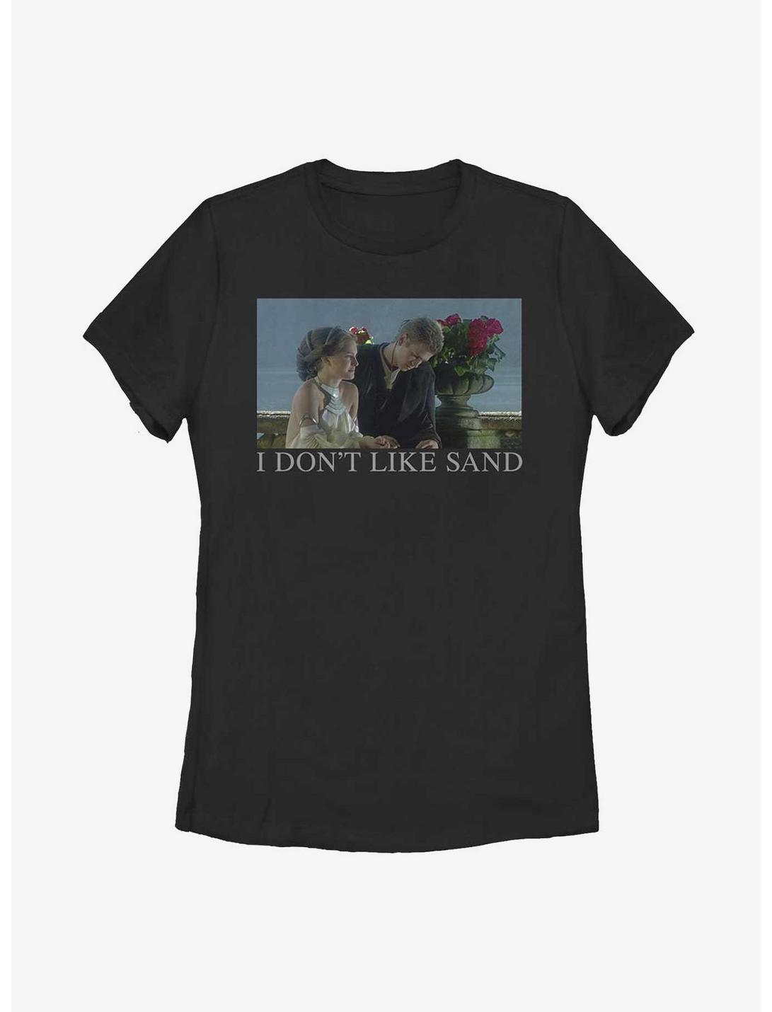 Star Wars Don't Like Sand Womens T-Shirt, BLACK, hi-res