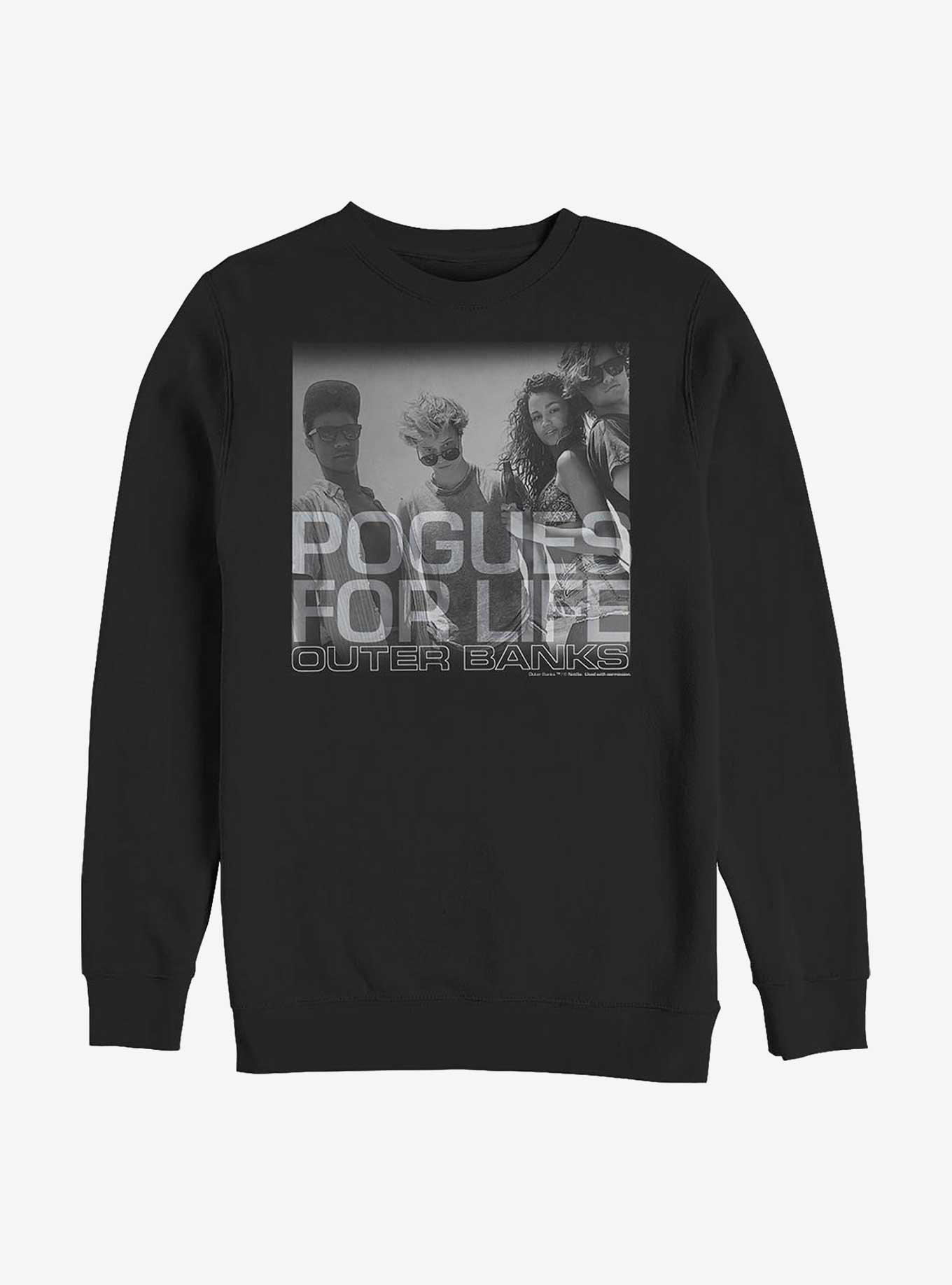 Outer Banks Pogues For Life Sweatshirt, BLACK, hi-res
