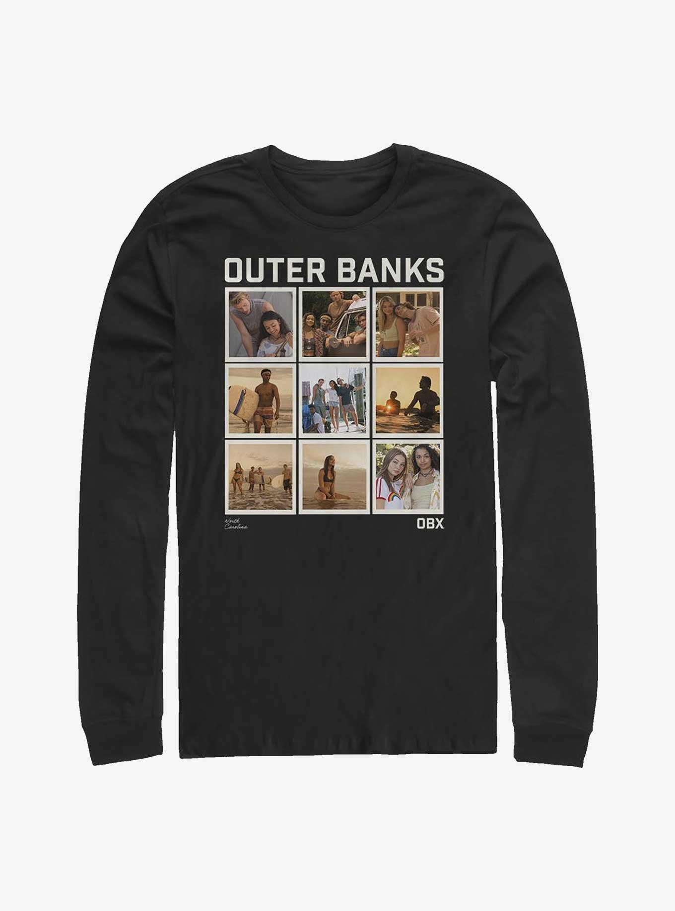 Outer Banks Box Up Portraits Long-Sleeve T-Shirt, BLACK, hi-res