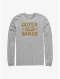 Outer Banks Distressed Type Long-Sleeve T-Shirt, ATH HTR, hi-res