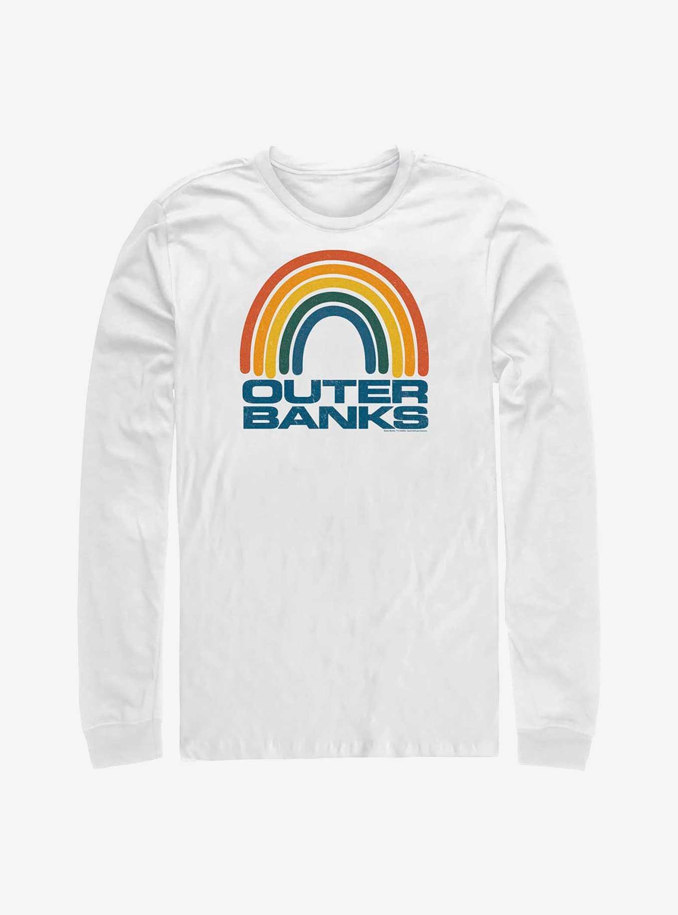 Outer Banks Rainbow Long-Sleeve T-Shirt, WHITE, hi-res